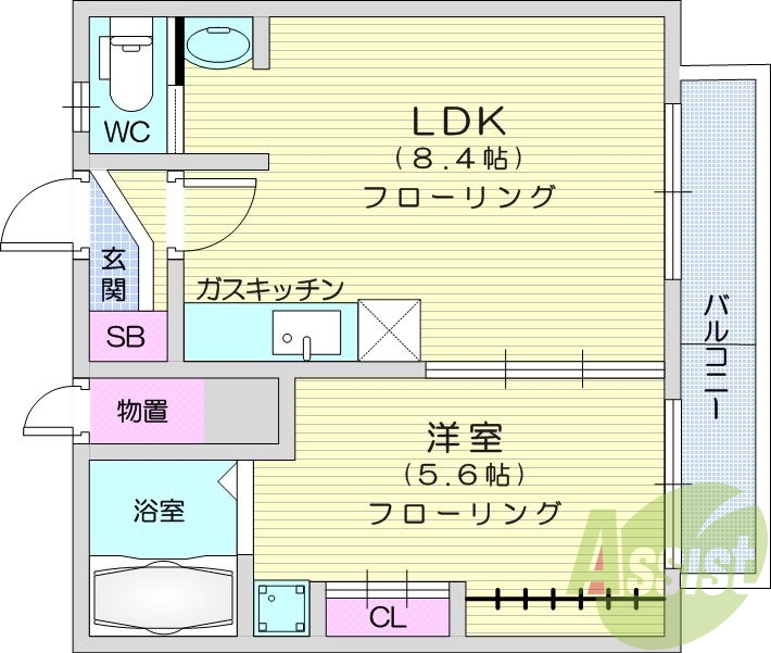 4階の間取り図