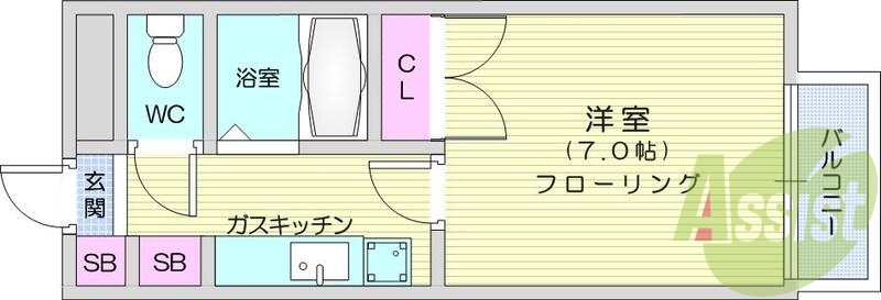 2階の間取り図