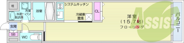 1K、エアコン、光ファイバー、防犯カメラ