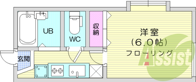 1階の間取り図