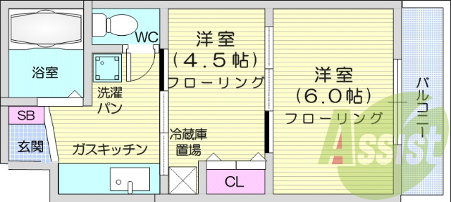 2Ｋ、光ファイバー、オートロック、宅配ＢＯＸ