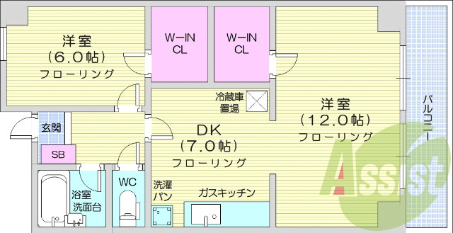 １LDK、追い炊き、オートロック、日当たり良好
