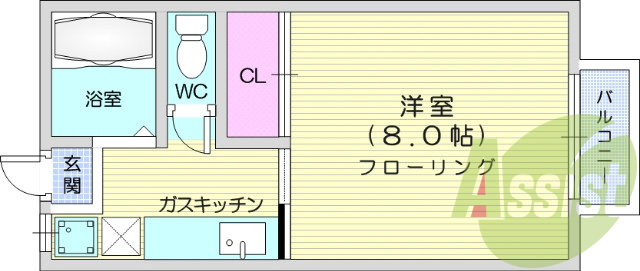 2階の間取り図