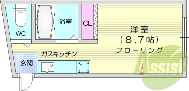 お写真は102号室のものです。参考にしてくださいませ。