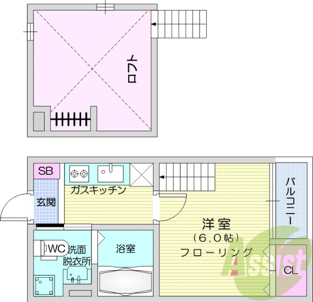1階の間取り図