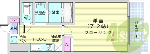 1K、追い焚き機能、IHクッキングヒーター