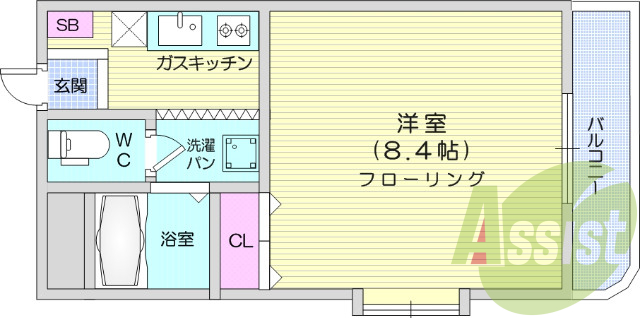1Ｋ、オール電化、インターホン、ウォッシュレット