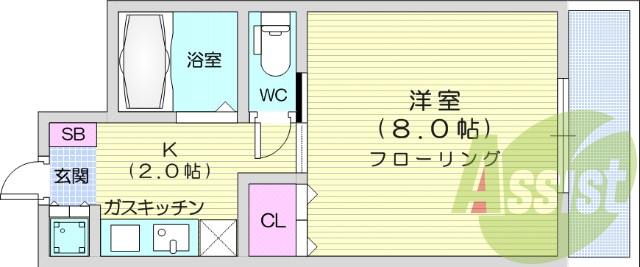 6階の間取り図