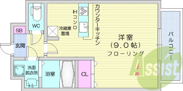 お写真は312号室のものです。参考にしてくださいませ。