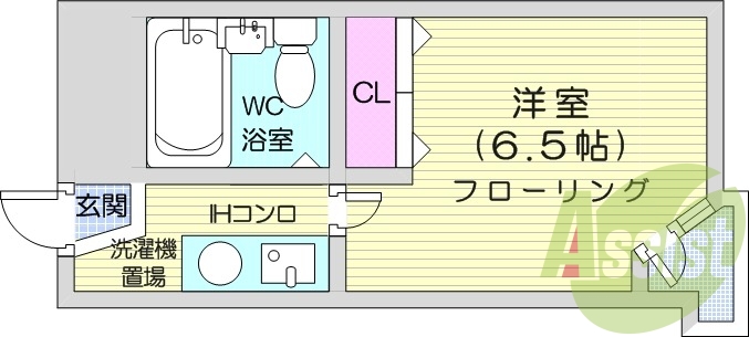 1K、オートロック、宅配ボックス、インターネット無料