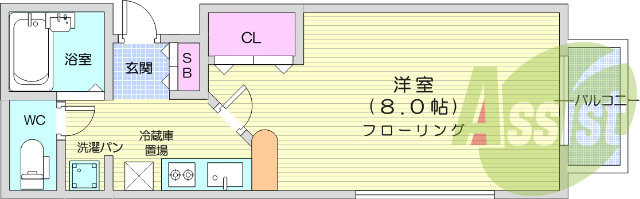 1K、追い炊き機能、インターネット使用料不要