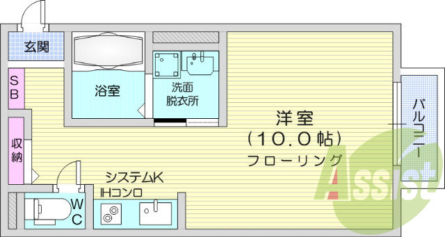 ワンルーム、ＢＴ別、ＩＨクッキングヒーター。