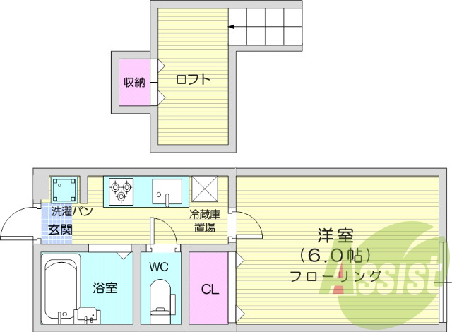 2階の間取り図