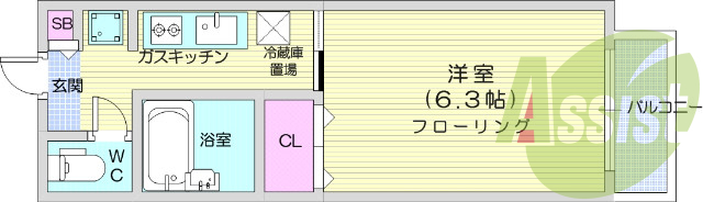 2階の間取り図