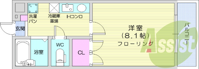 1階の間取り図