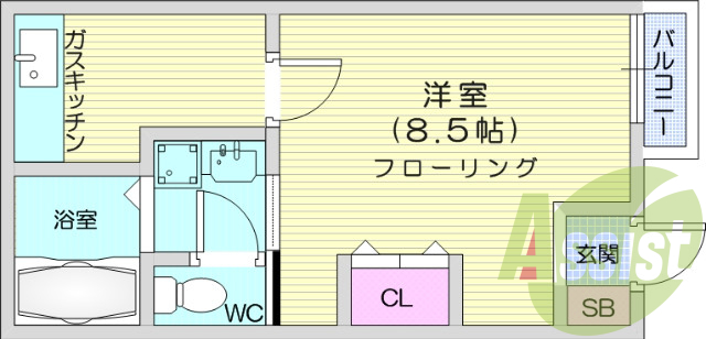 1階の間取り図