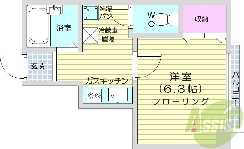 1階の間取り図