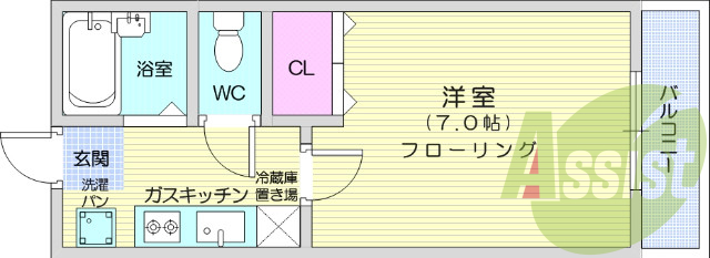 4階の間取り図
