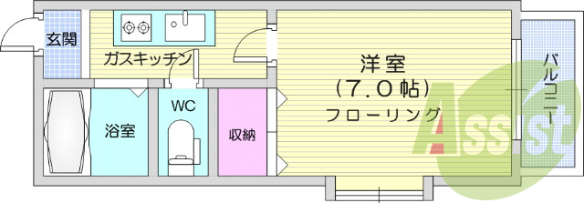 1階の間取り図