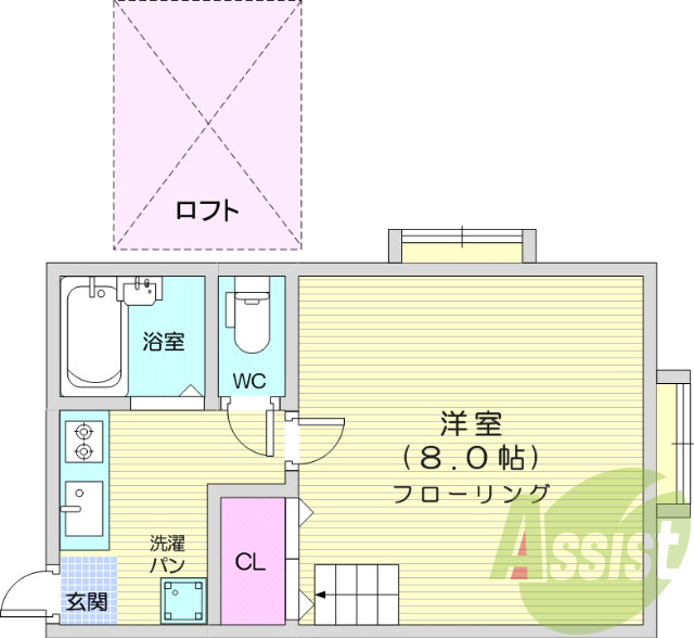 1階の間取り図