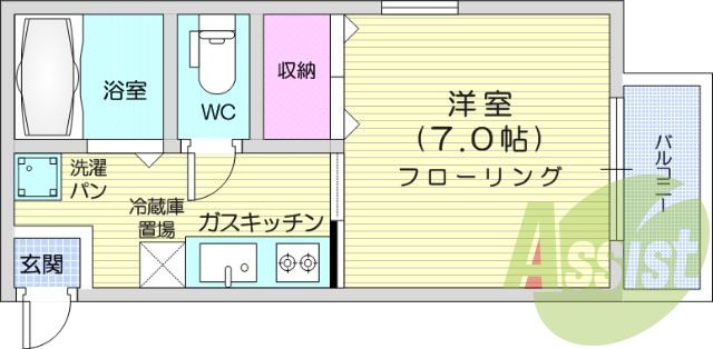1階の間取り図