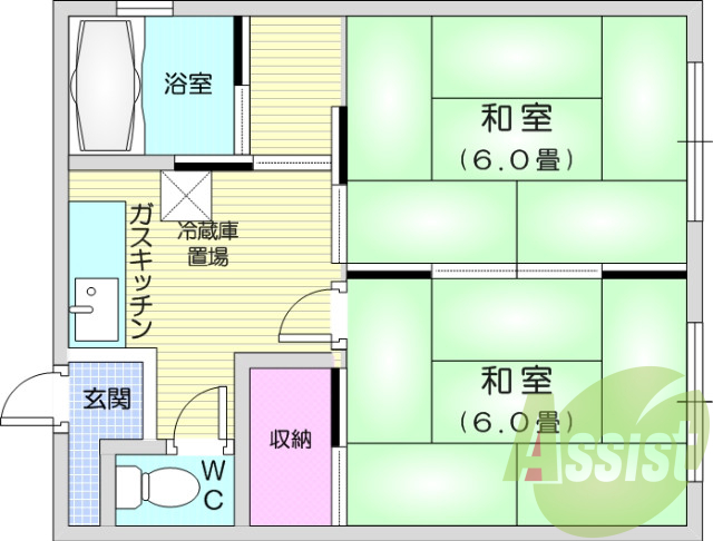 ２K、収納、和室、照明、BT別、給湯、光コンセント