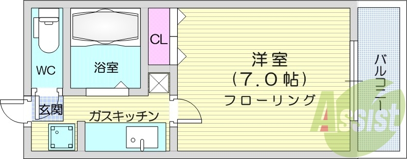 １K、フリーレント、温水洗浄便座、モニタ付きインターホン