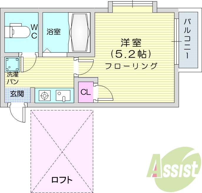 2階の間取り図