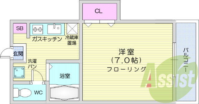 南向き、風呂トイレ別、モニター付きインターホン