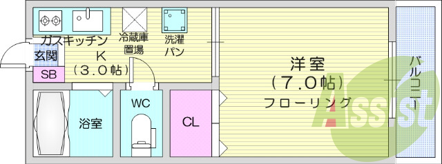 2階の間取り図