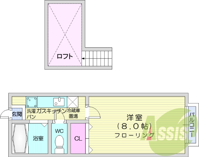 2階の間取り図