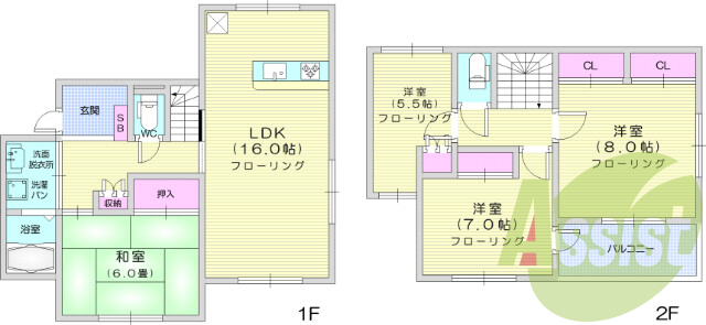 4LDK、デジキー、壁掛けテレビ付き、一軒家、追い焚き機能