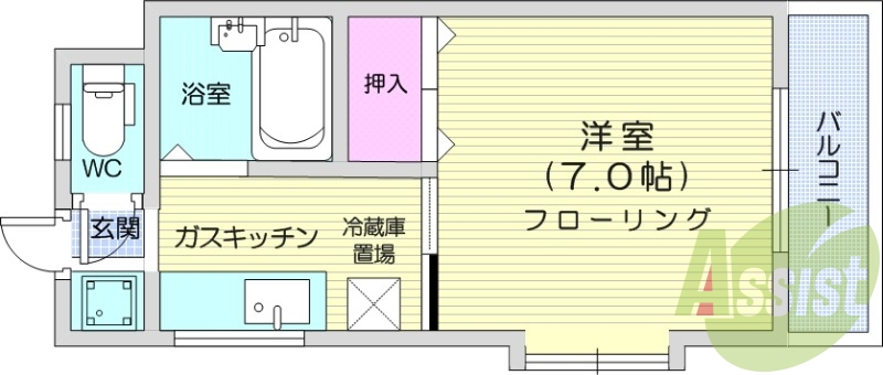 2階の間取り図