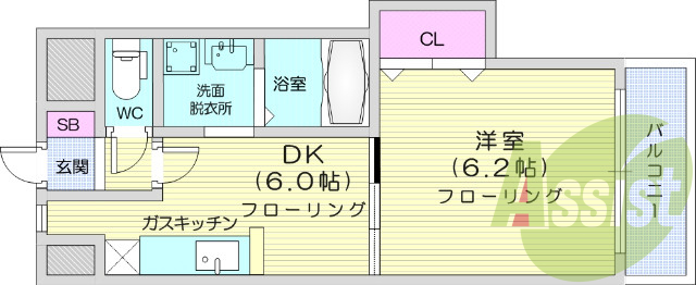 1階の間取り図