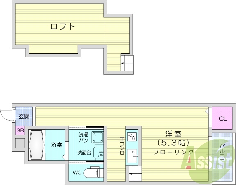 独立洗面台、追い焚き機能、浴室乾燥機、バルコニー
