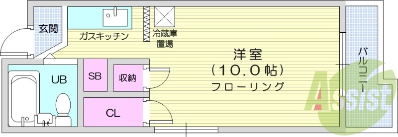 4階の間取り図