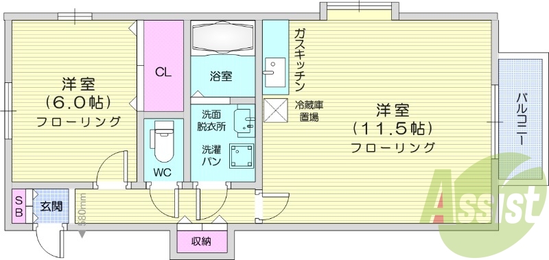 １LDK、温水洗浄便座、シャンプードレッサー