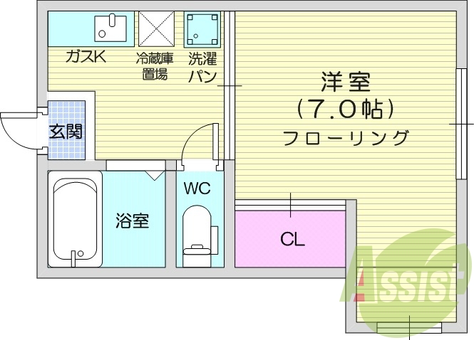 1階の間取り図