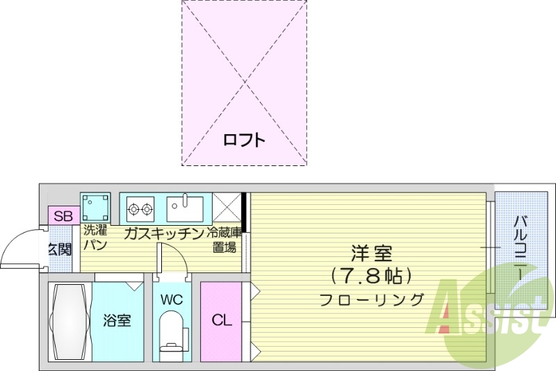 2階の間取り図