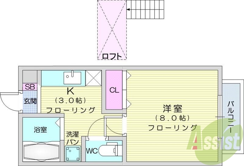 1階の間取り図
