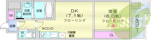 1DK、防犯カメラ、ペット可、エアコン、システムＫ、ＡＬ