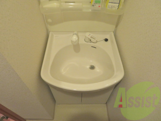 洗面台は、シャワー付きで収納スペースもあるので便利ですね。 洗面台は、シャワー付きで収納スペースもあるので便利ですね。