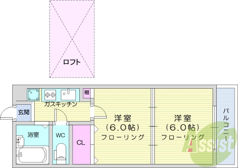 1階の間取り図