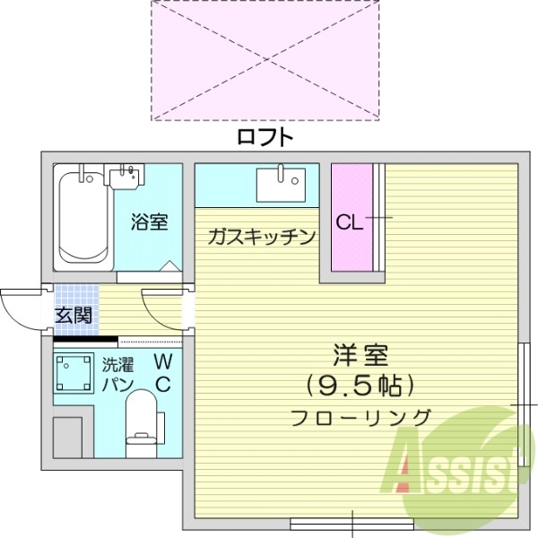 1階の間取り図