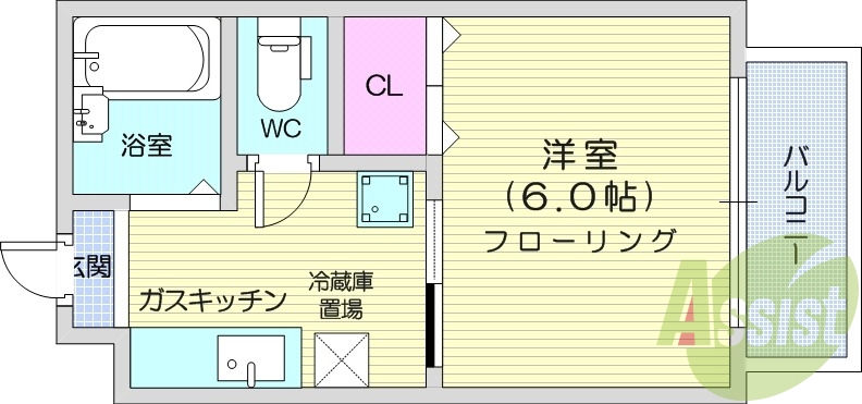 2階の間取り図
