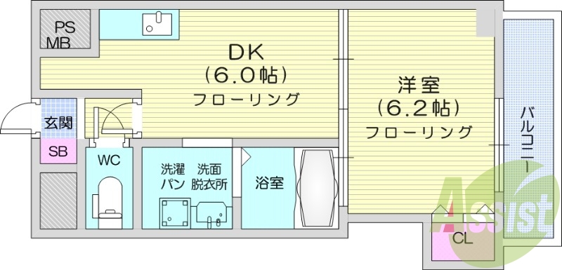 1階の間取り図