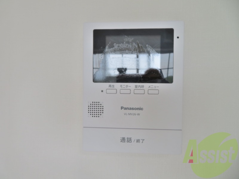 インターホンで来客確認ができます。安心ですね。 インターホンで来客確認ができます。安心ですね。