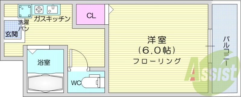 2階の間取り図