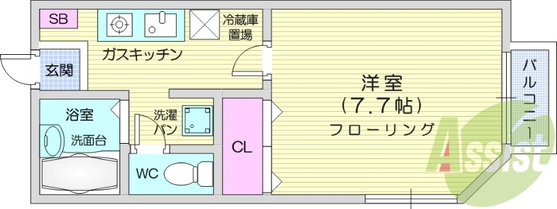 1階の間取り図