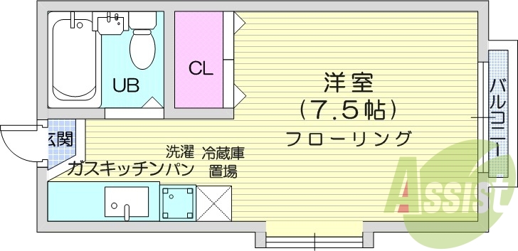 2階の間取り図